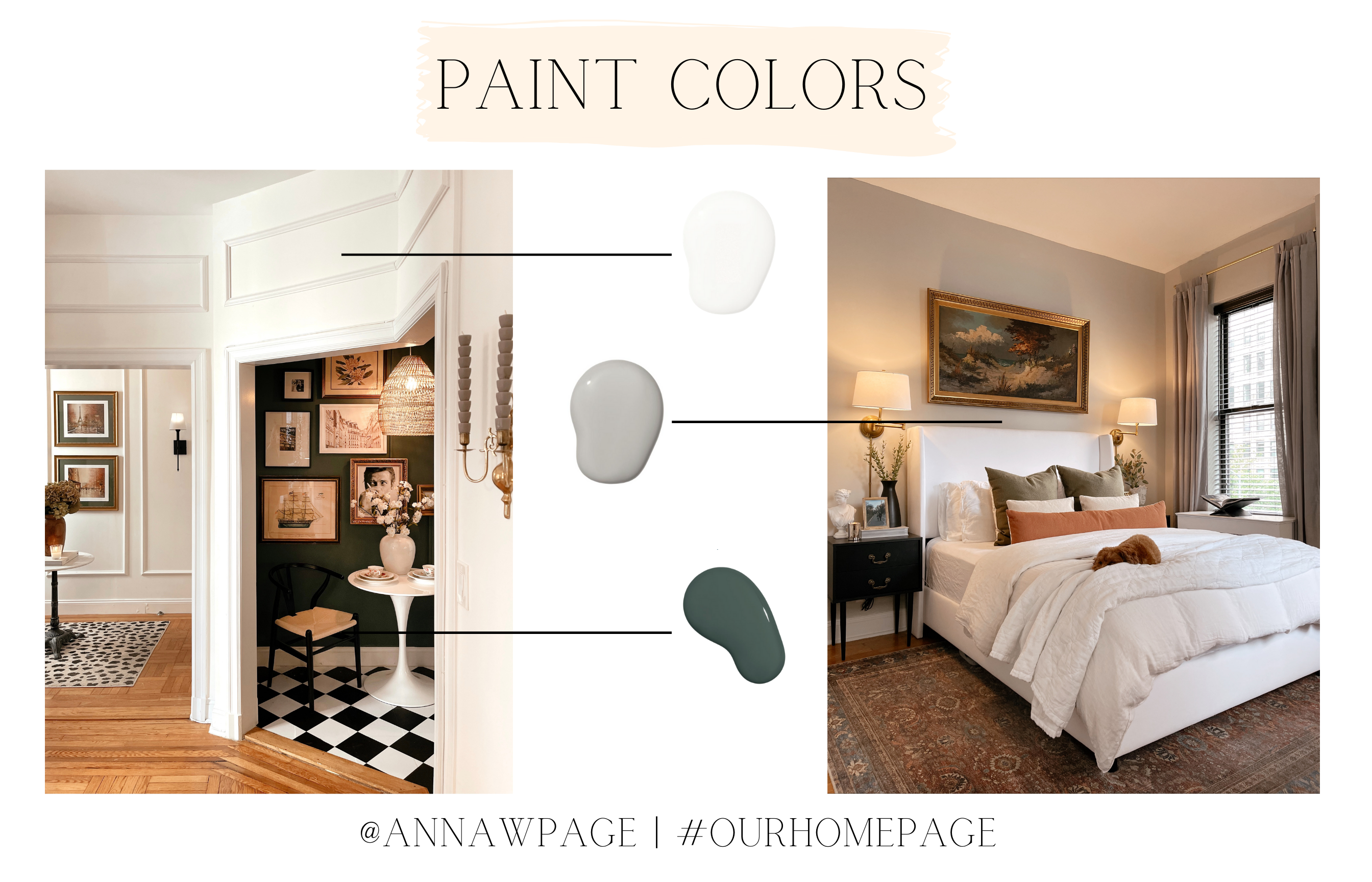 Paint colors in Anna's Upper East Side apartment.