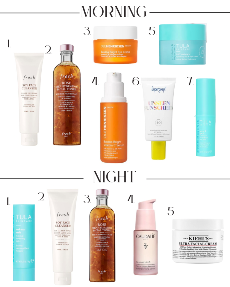 My Morning and Night Skincare Routine The Page Edit