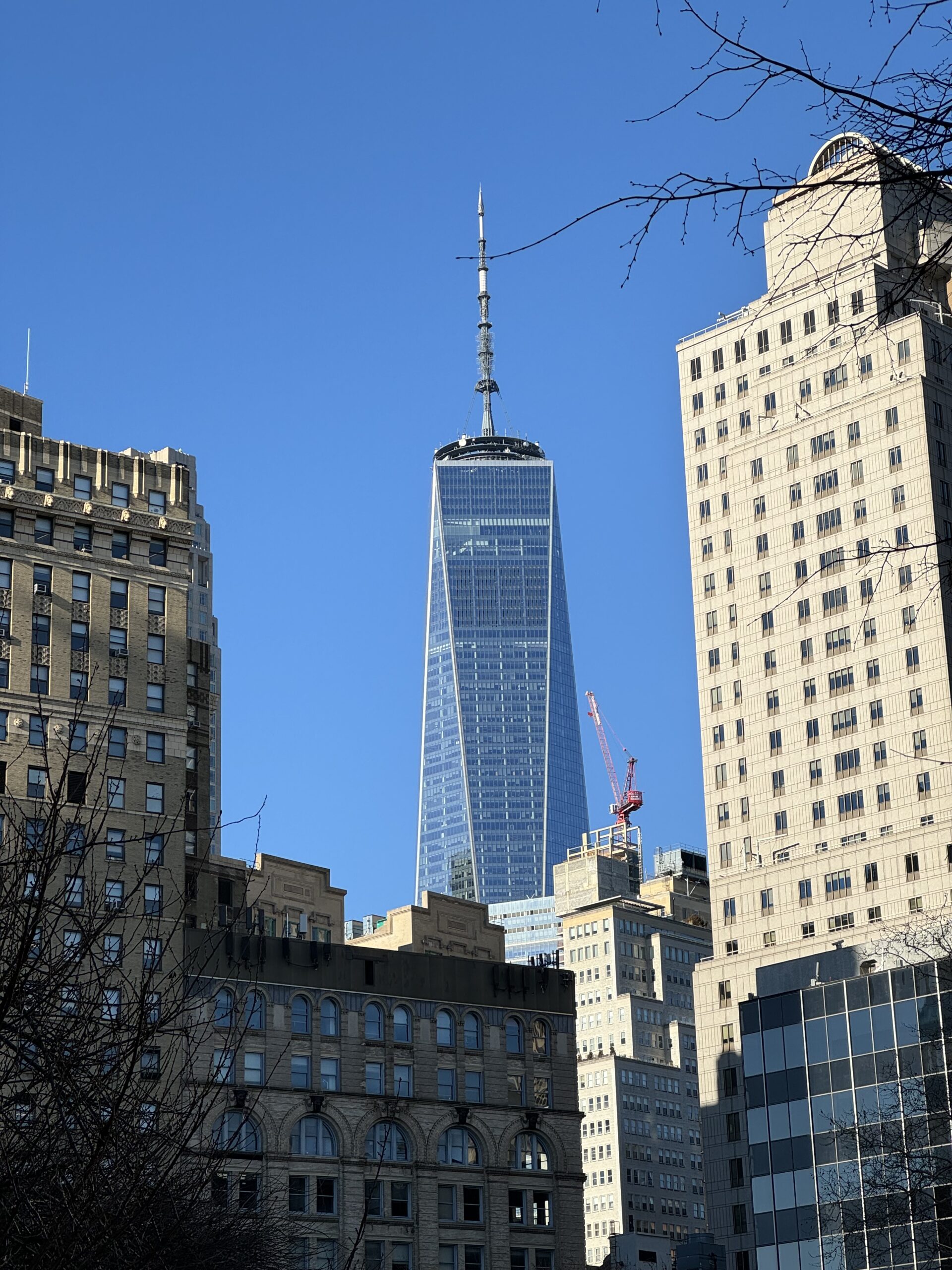 A photo of the Freedom Tower in New York City.